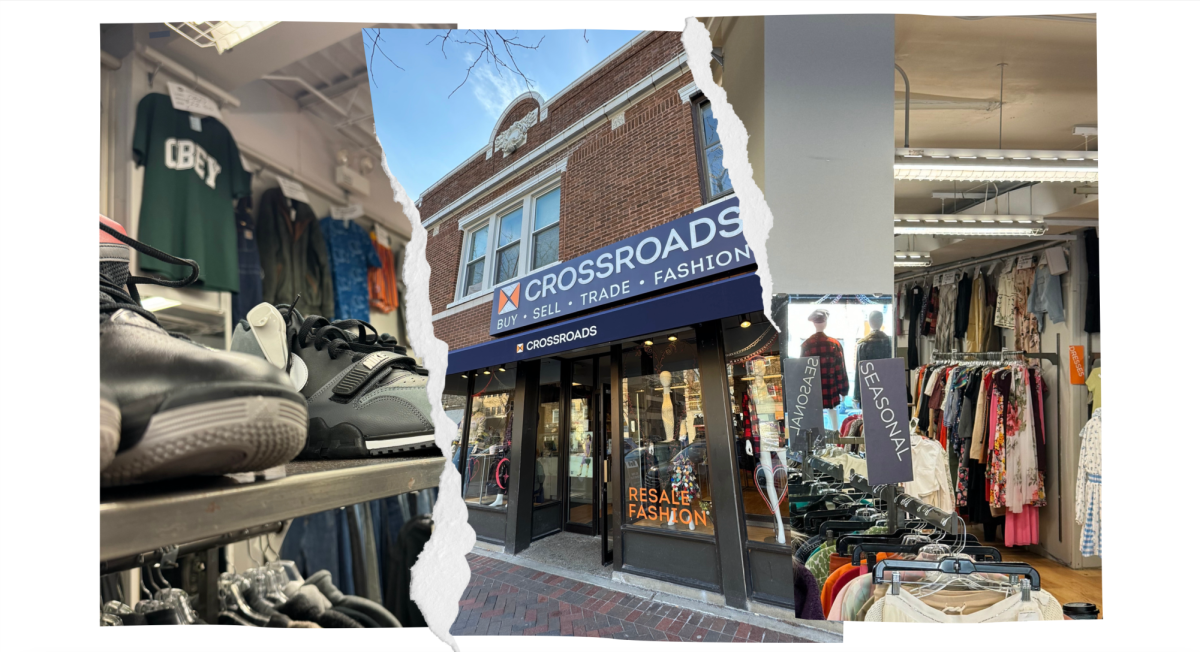Crossroads Trading, located in Downtown Evanston, sells clothes, shoes and accessories at an affordable price.